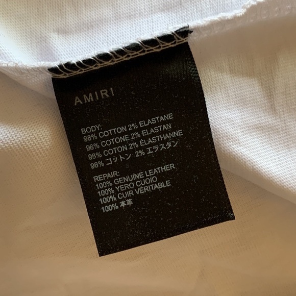 🆕 Amiri Crystal Core Logo Painter T-Shirt🔥 - Picture 10 of 11